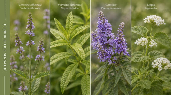 Description botanique des différentes plantes de la famille des verbenaceae (verbénacée) - Herboristerie Sensathé